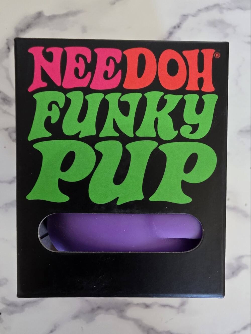 Schylling Nee Doh Funky Pup Fidget Toy Squishy Stress Reliever Purple